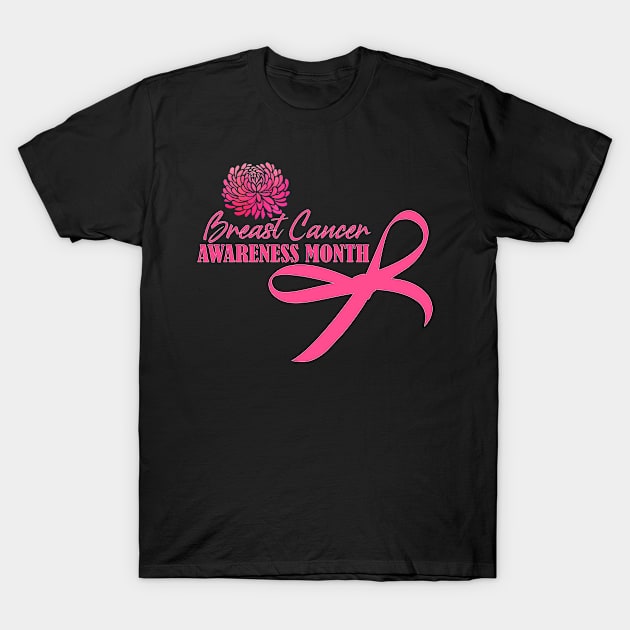 Breast Cancer Awareness Month T-Shirt by Mayathebeezzz